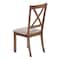 Monarch Specialties Dining Chair, Set Of 2, Side, Upholstered, Kitchen, Dining Room, Brown Fabric, Walnut Wood Frame I 1311 - alternate 6